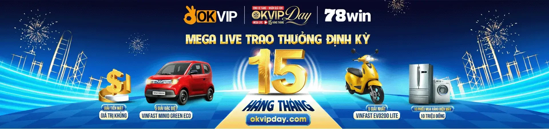 mega live tặng thưởng tại trang 78winf